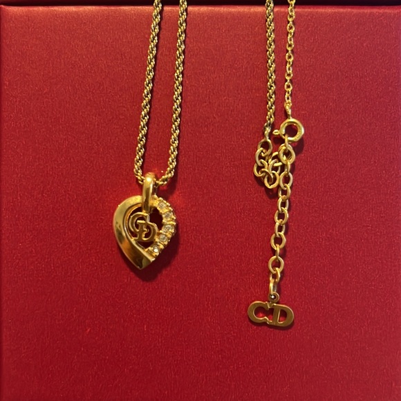 Christian Dior Necklace with adjustable chain and charm - Picture 3 of 6